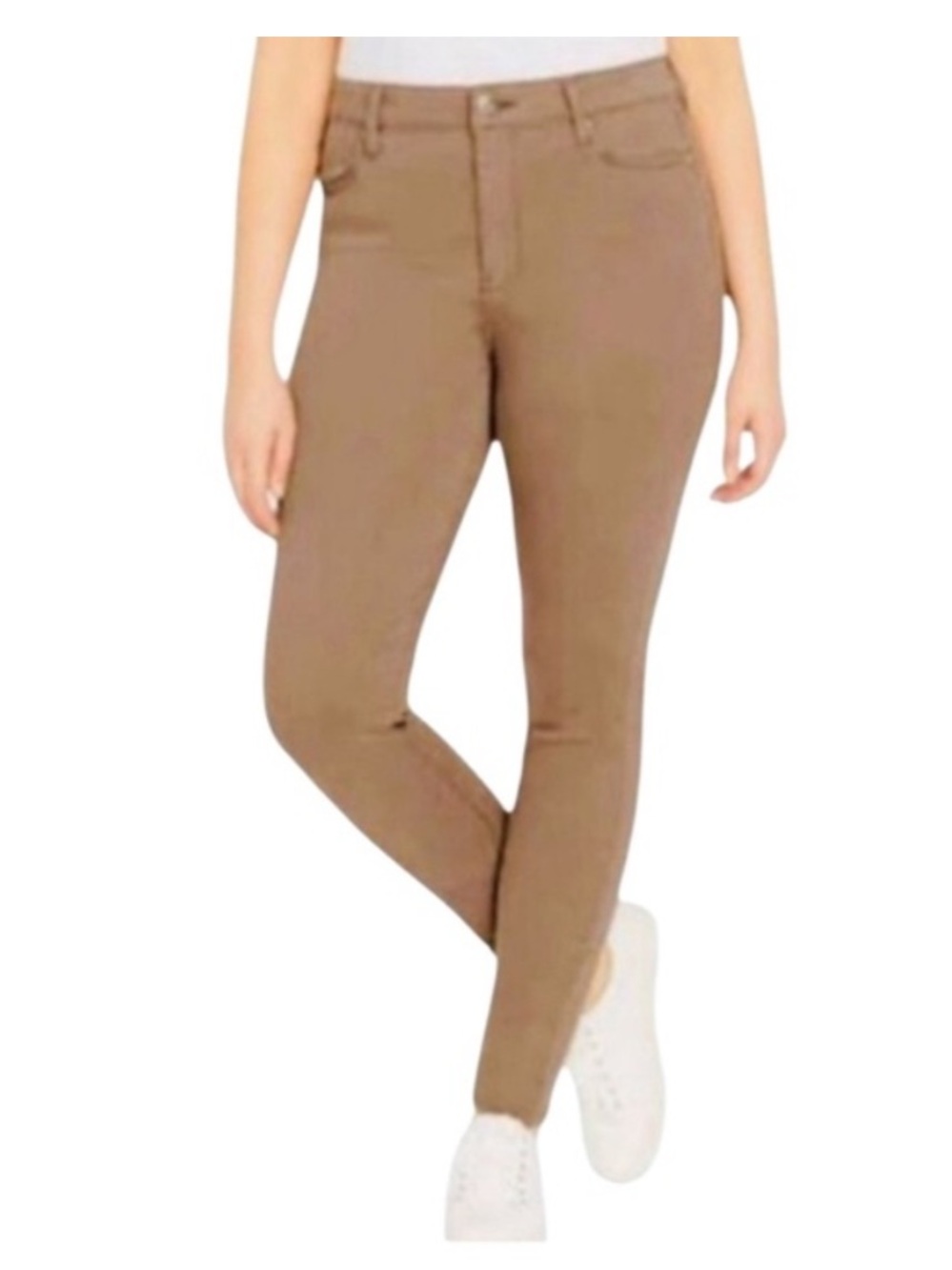 Buffalo David Bitton High Rise Skinny “Hanna” Pants in Brown/Tan, size 10
